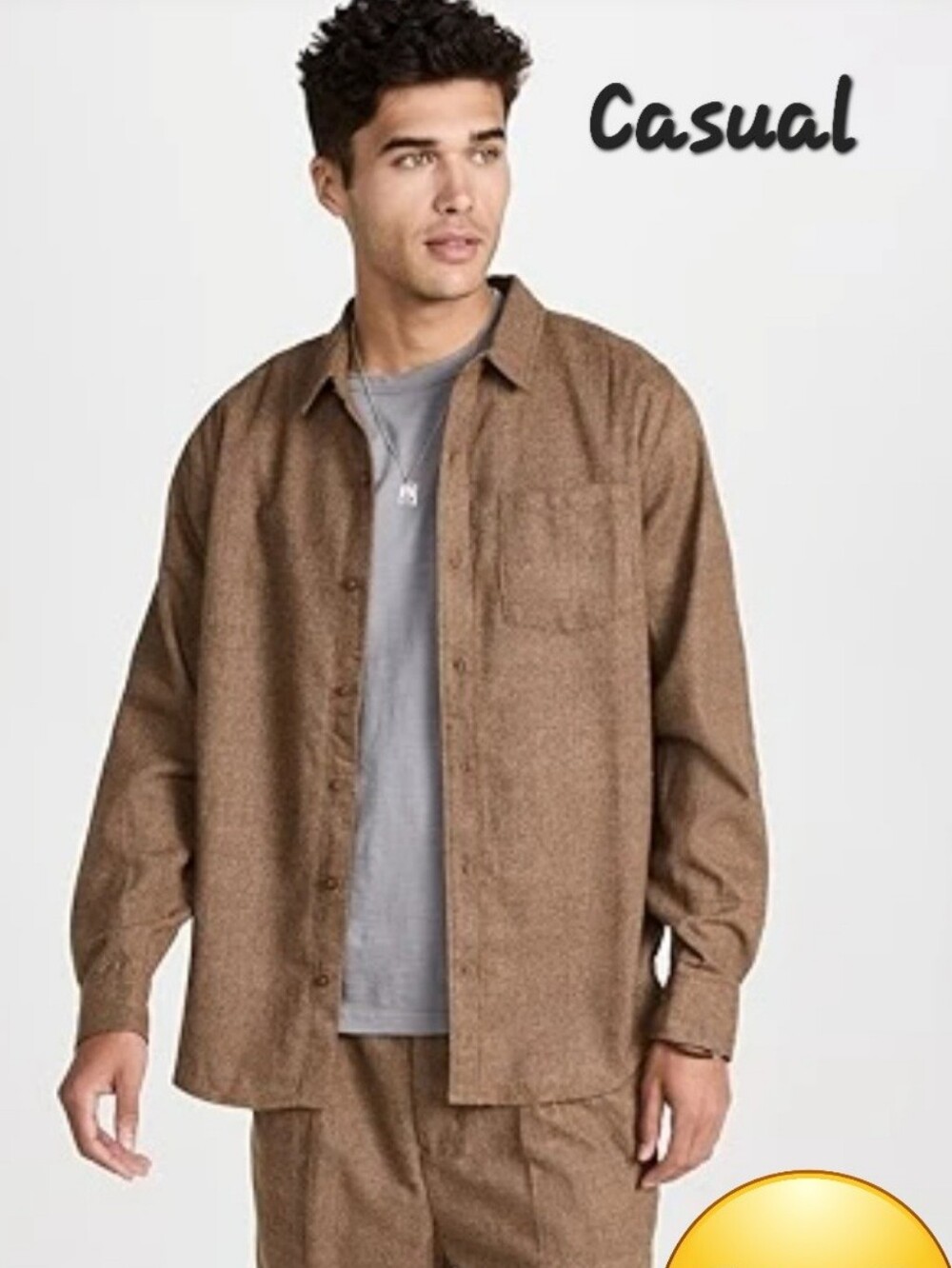 NWT BANKS JOURNAL Men's  Button Up Therald Shirt Small Walnut 20% Wool Classic